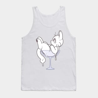 Lotion Cat in a cup Tank Top